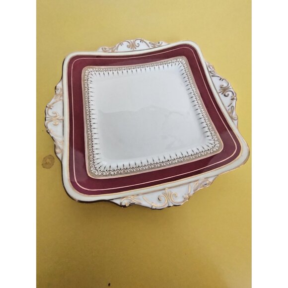 Vintage Paragon Square Cake/Dessert Plate 9 1/4" RARE 1950's - Picture 8 of 10